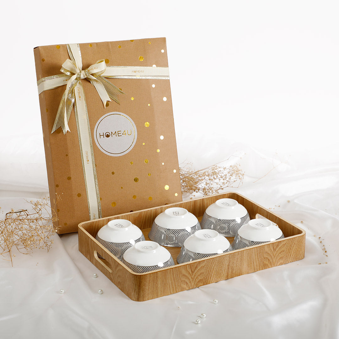 Plarixie Gift Set ( 1 Tray + 6 Bowls )
