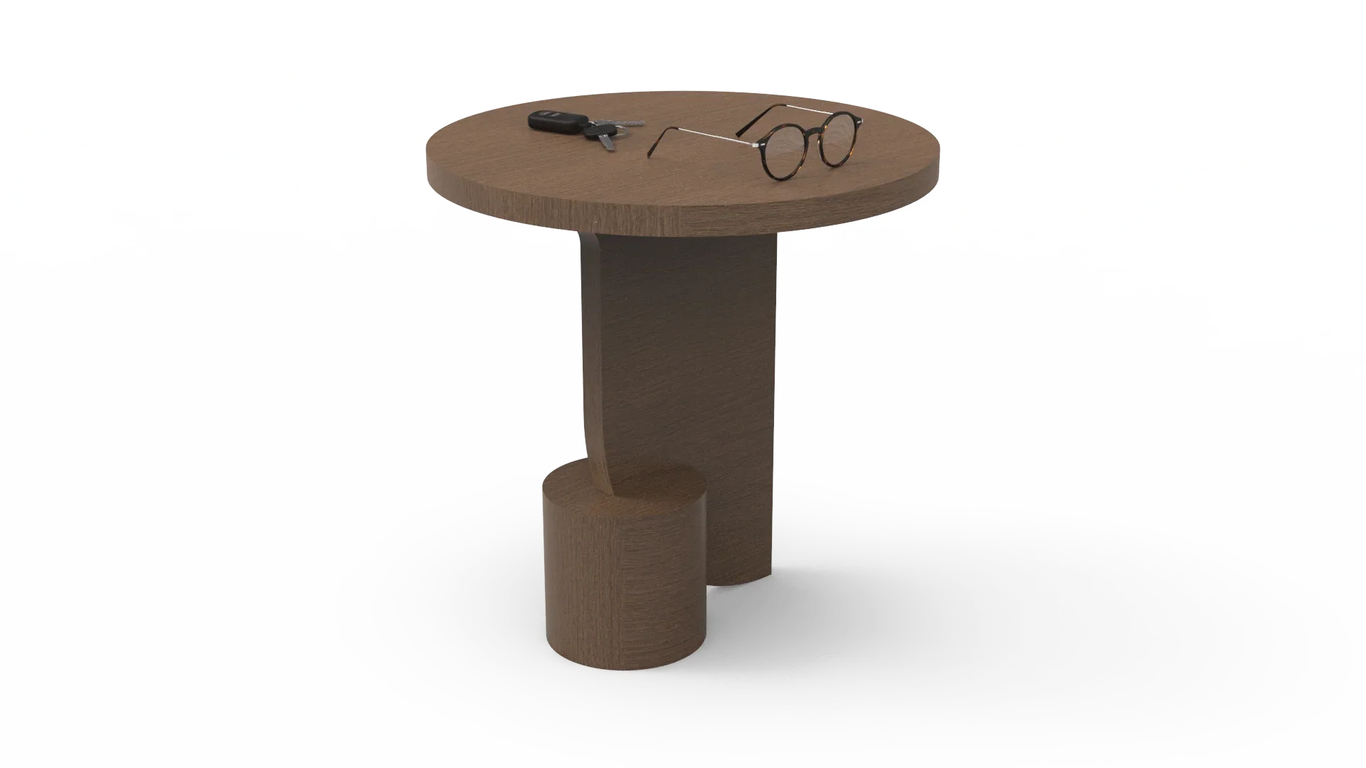 Soar Teak Wood Side Table | Designer Accent Table for Living Room & Bedroom | Corner Table