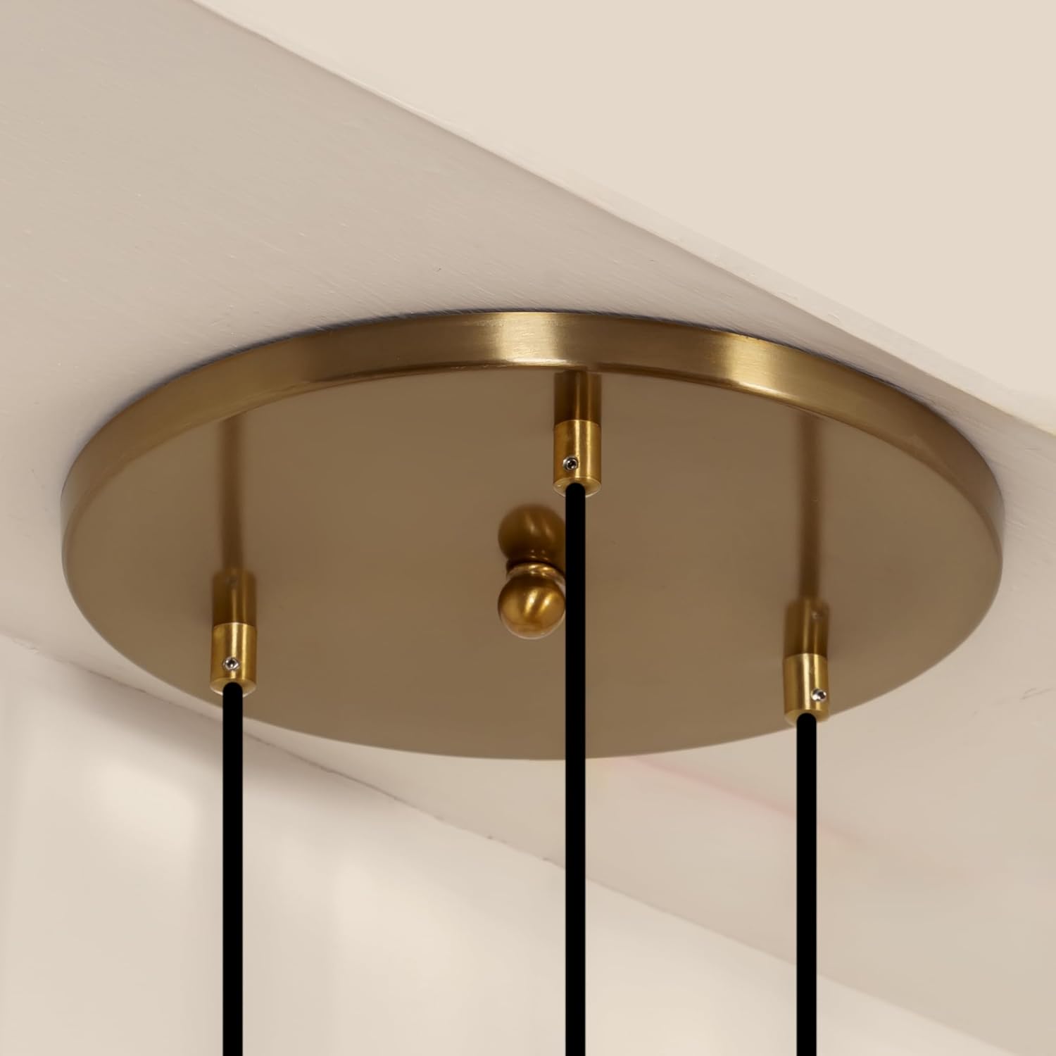 Triple Globe Hanging Pendant Light Antique Brass Finish with Frosted Milky White Glass for Living Room and Home Decoration