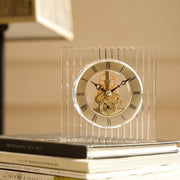 Vesper Gold Crystal Clock