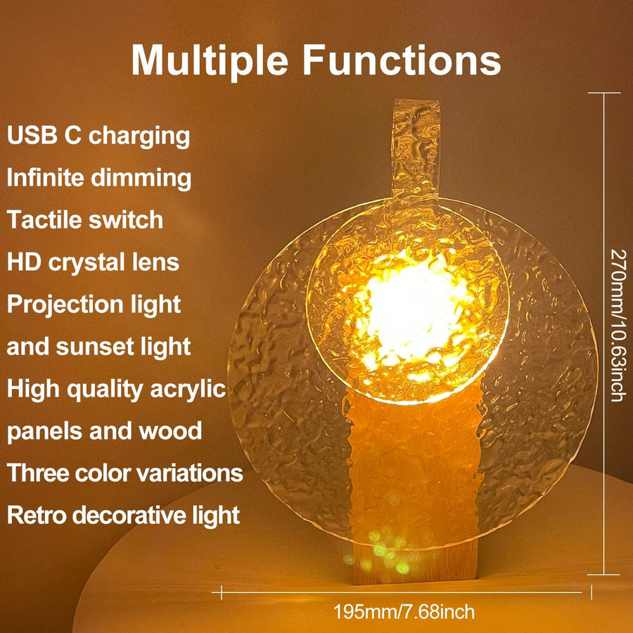 Water Wave LED Rotation Ambient Night Light