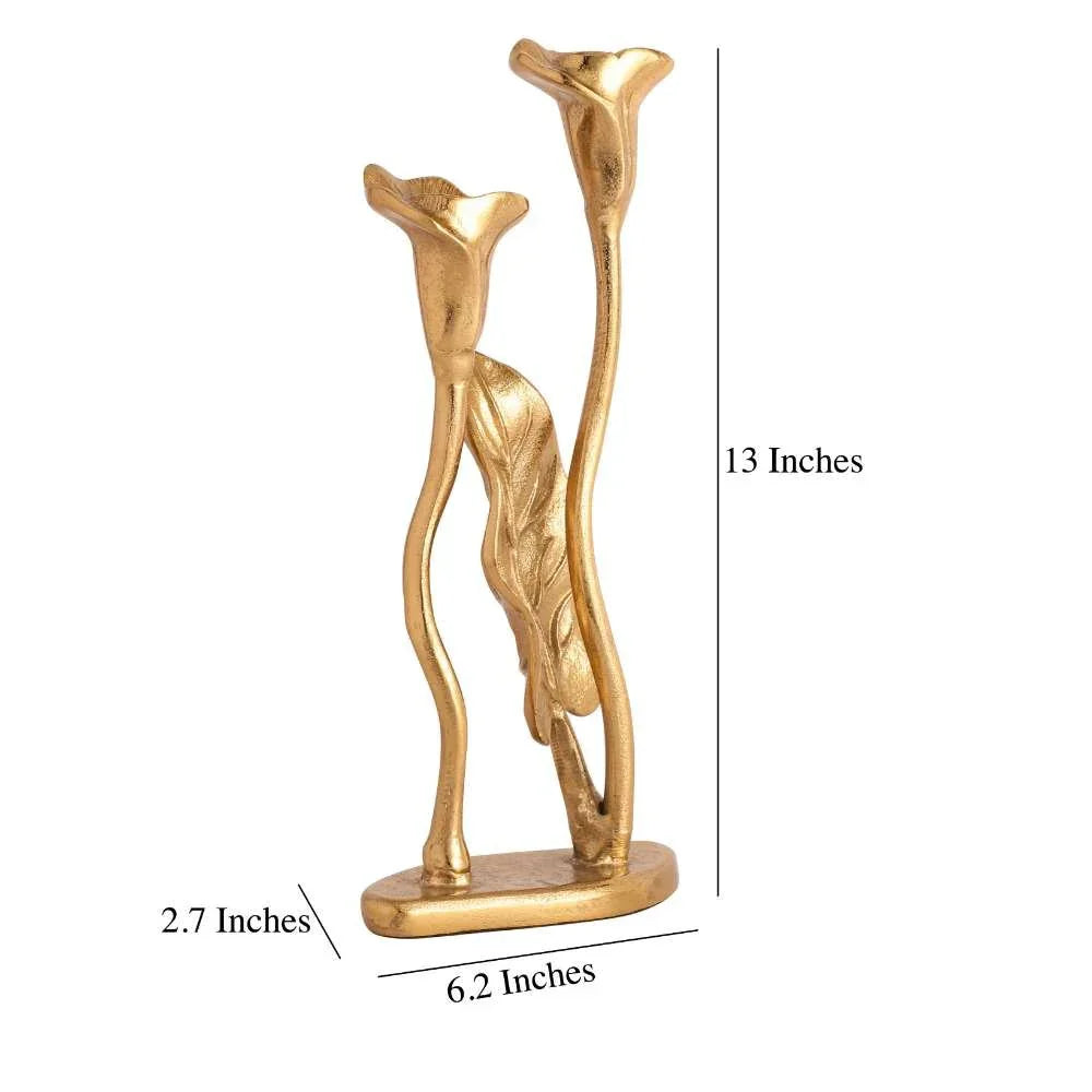 Jules Double Candle Holder Silver