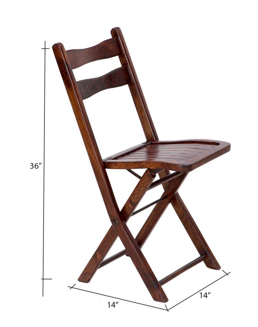 Sheesham Wood Folding Chair | Solid Wood Chair | Dining Chair | Outdoor Chair For Adults