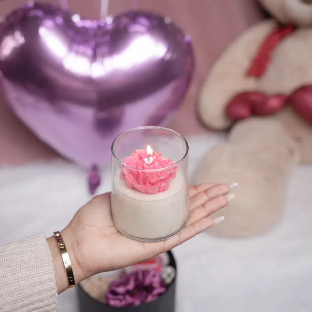 Petal Glow candle