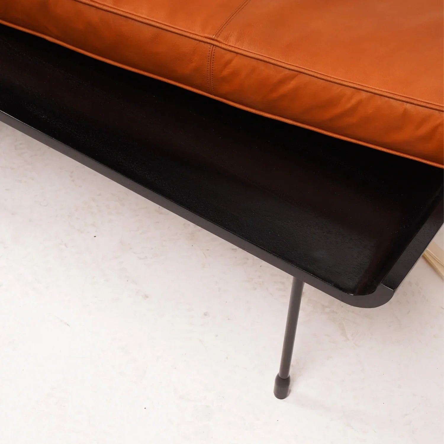 Zephvon Teak Wood And Fabric Upholstery Bench
