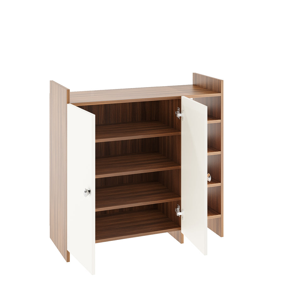 Shoe Rack Cabinet with Doors and Storage - Salosia