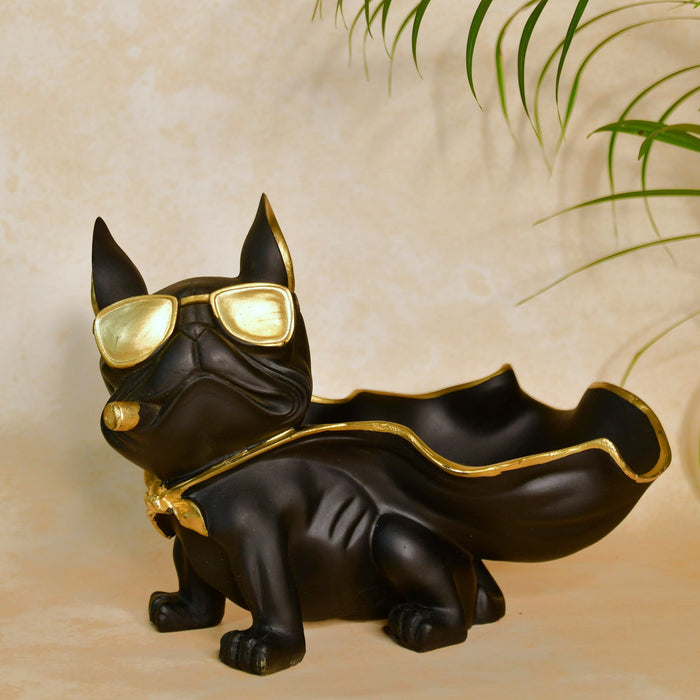 Resin Caped Dog Showpiece