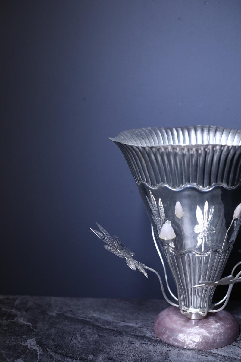 Center Vase With Flowers N Buds