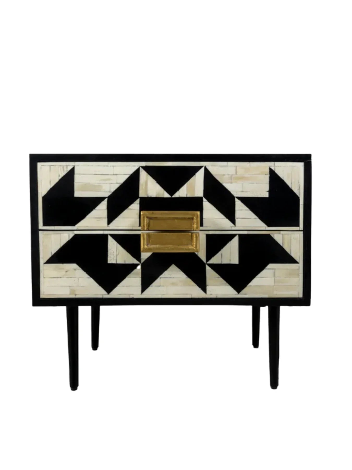 Inlay Marvin Bedside Table with Legs - Kingsley