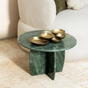 Jade Raio Marble Sofa Side Table for Living Room | Corner Table | Mini End Table