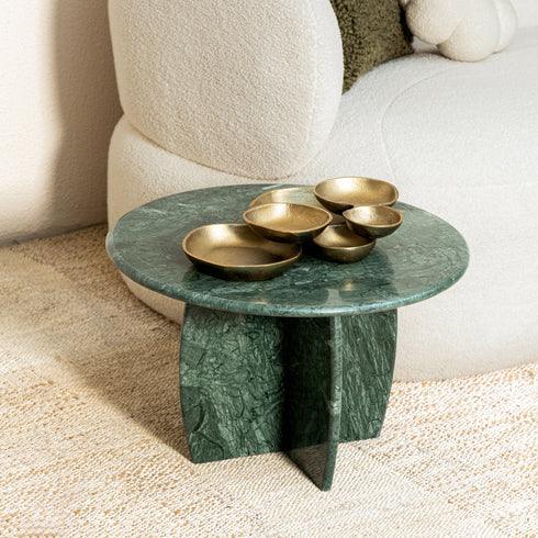 Jade Raio Marble Sofa Side Table for Living Room | Corner Table | Mini End Table