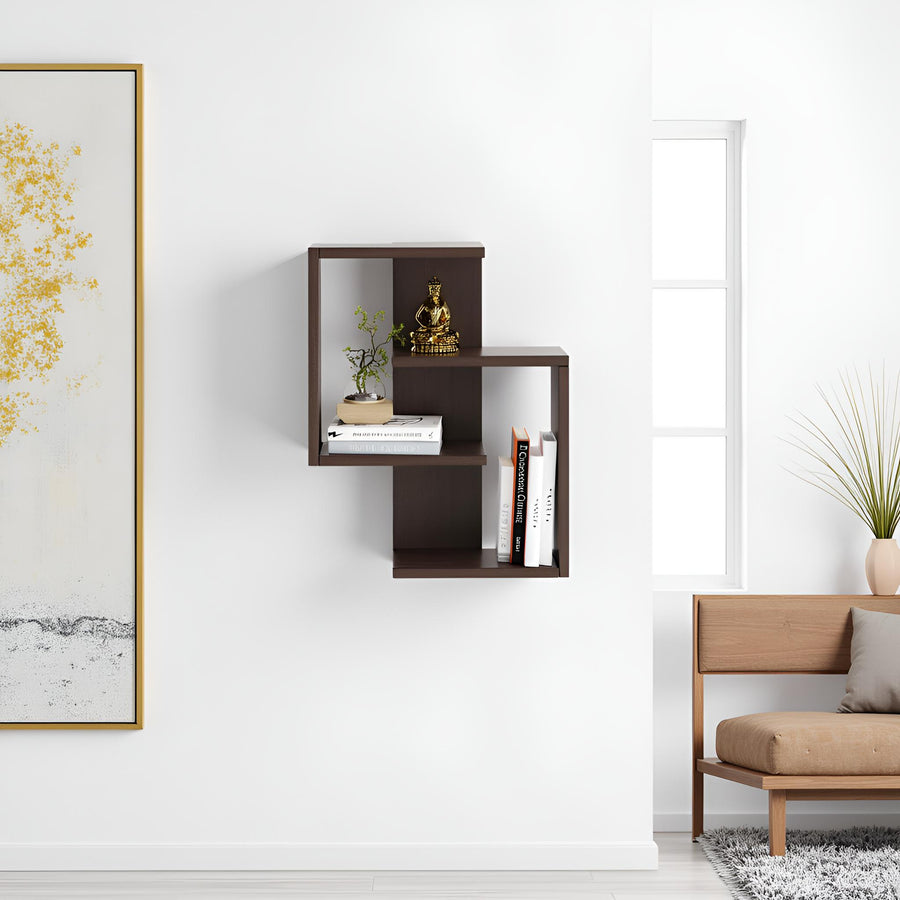 Wall Mounted Floating Shelf with Storage Adya