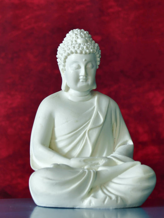 White Resin Buddha