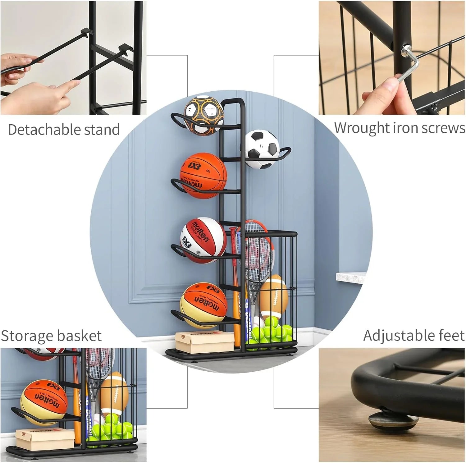 SportsNest Pro Organizer Rack
