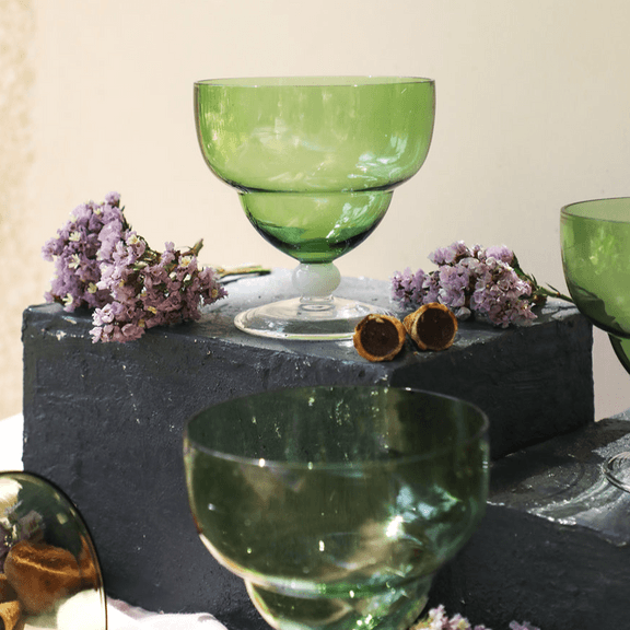 Green Goblet Bowl (Set of 4)