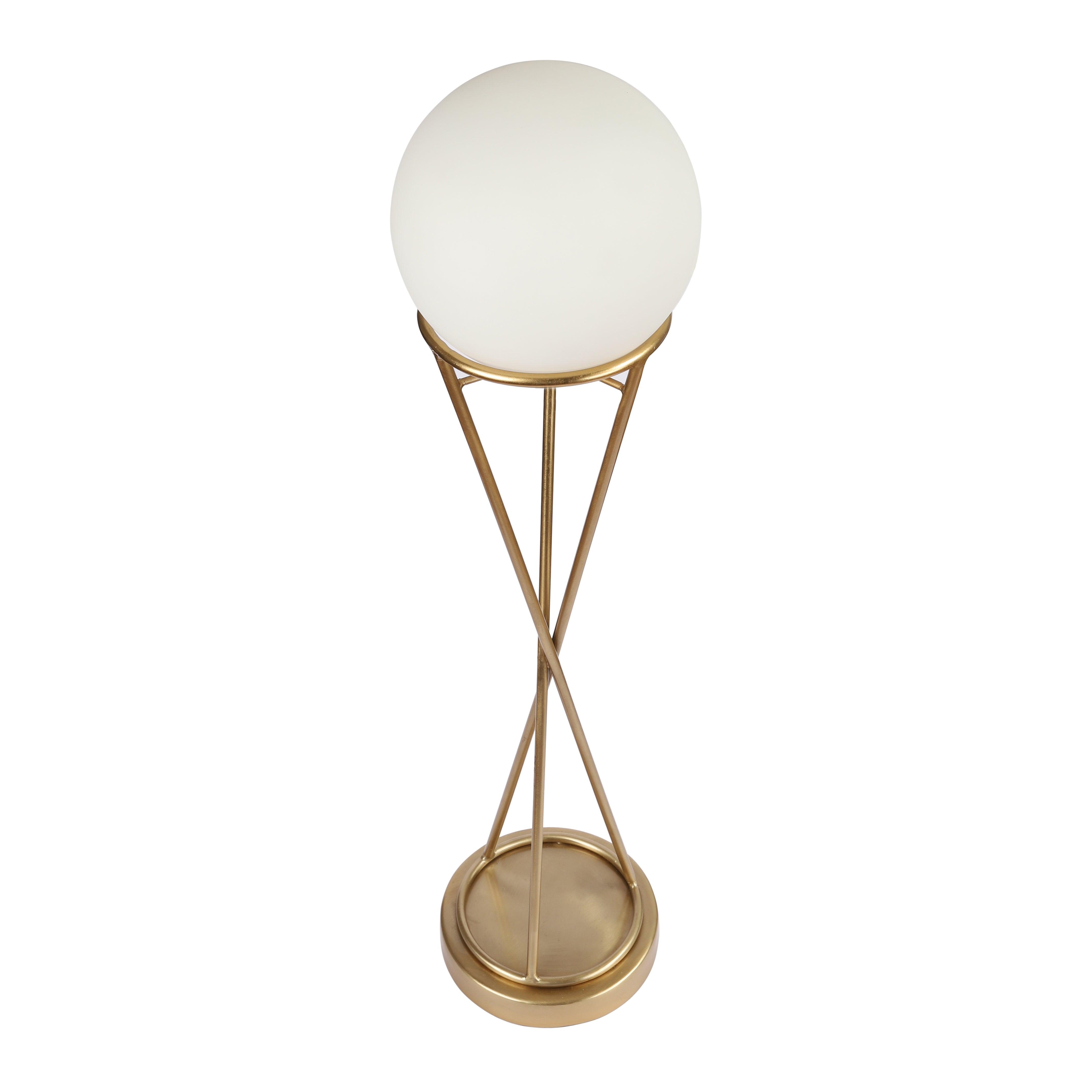 Sybil's Orb Matt Brass Table Lamp for Living Room | Study Lamp
