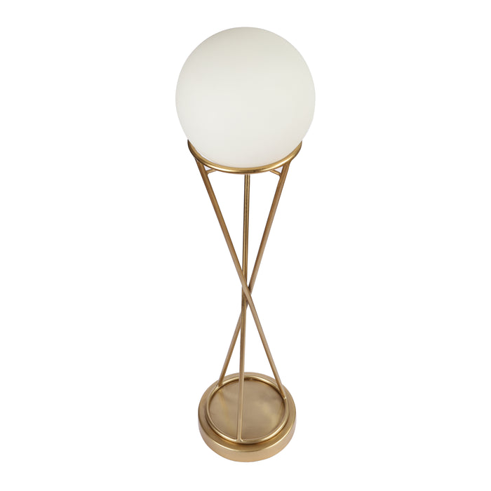 Sybil'S Orb Matt Brass Finish Table Lamp