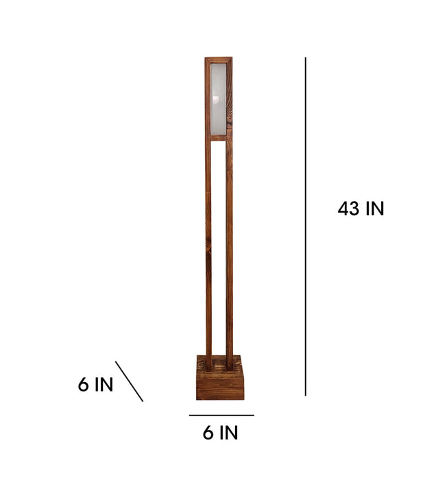 Elevar LED Wooden Floor Lamp | Standing Lampshade