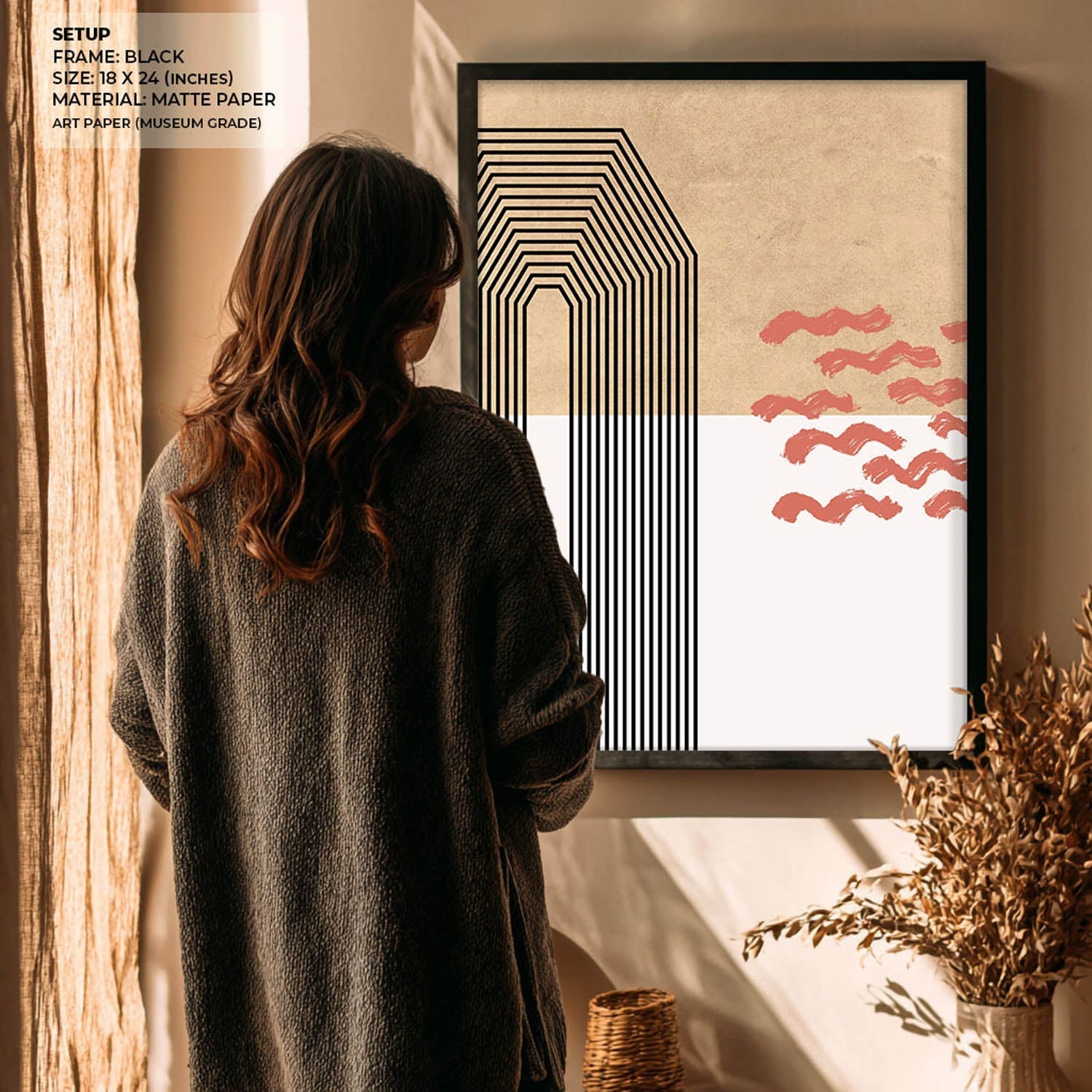 Wavescape Wall Painting