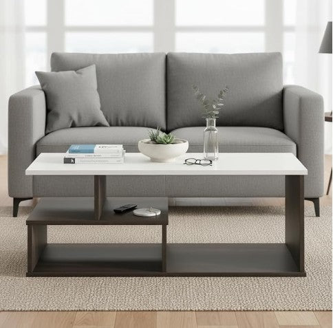 Coffee Table for Living Room with Storage Shelf - Witely