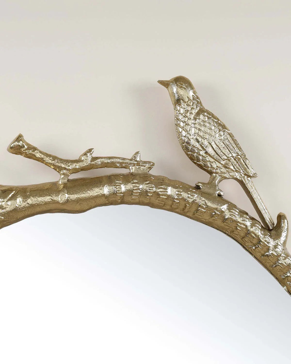 Leticia Bird-Inspired Gold Wall Mirror | Decorative Frame for Living Room & Bedroom Decor