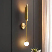 Long Frosted Glass metal Wall Light