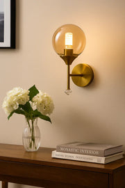 The Wall Lamps modern Clear Glass Led Wall Lamp