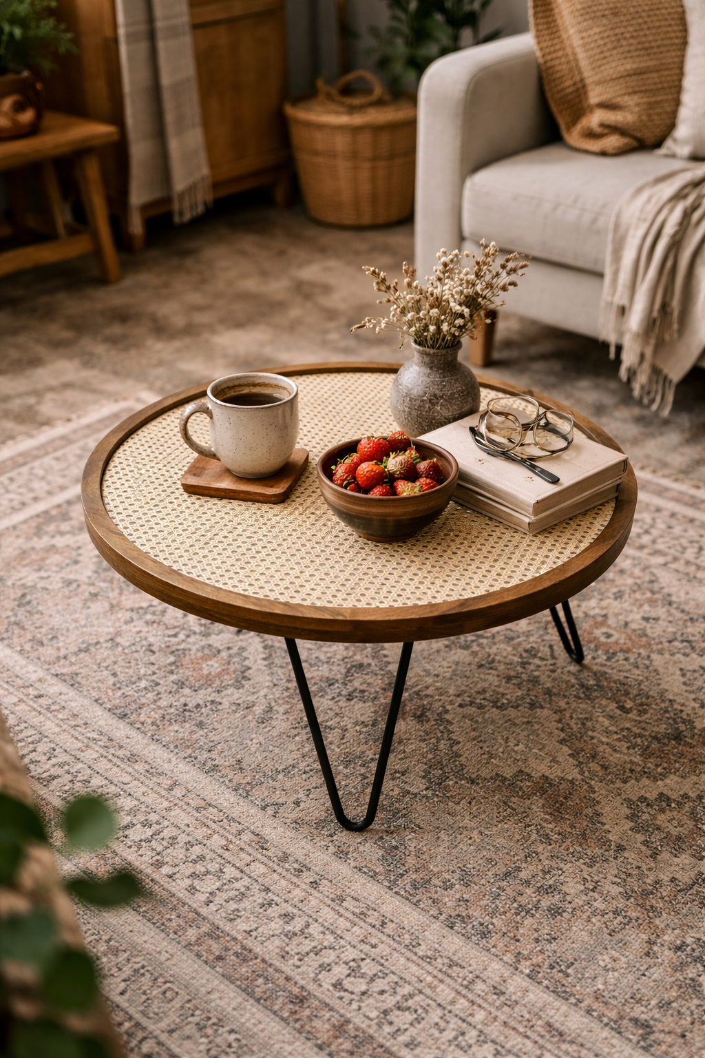 Cane Coffee Table