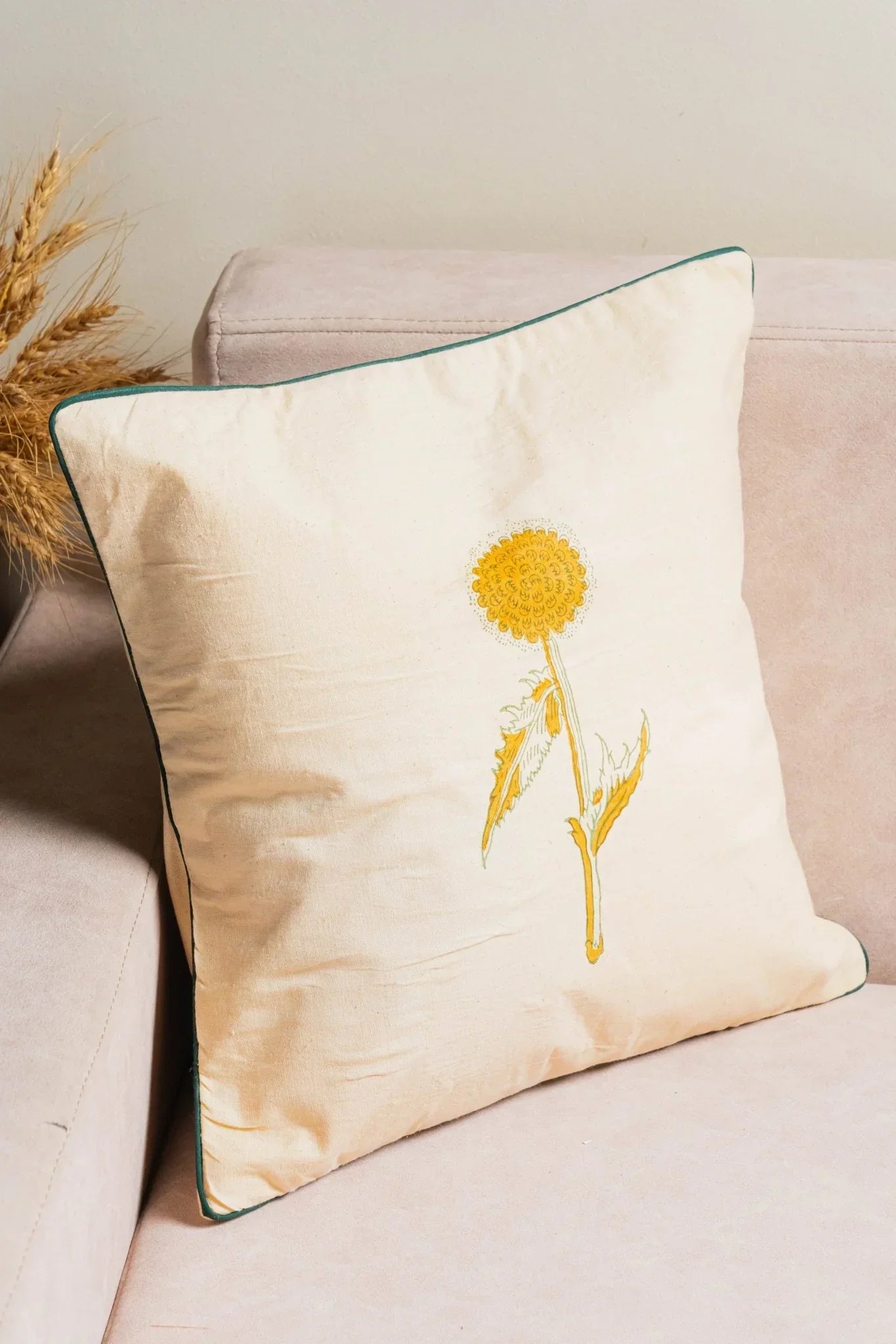 Panna Rang Cushion Cover