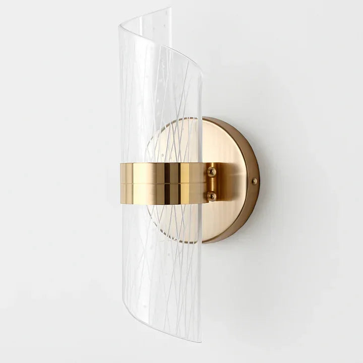 Premium Acrylic & Brass Wall Light with 3 Colour changing LED