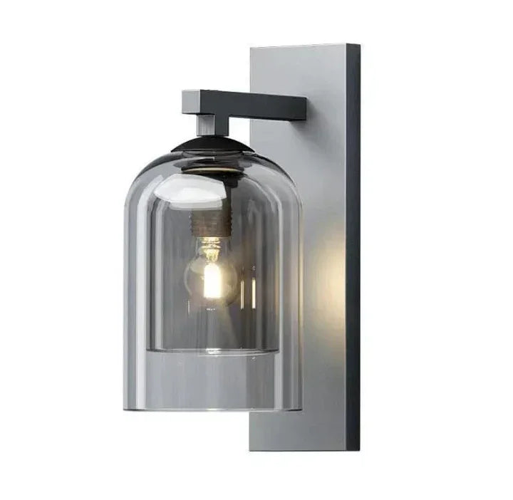 Matte Black Smoky Wall Light/Sconce by Grover Lights