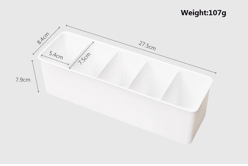 Small Storage Tray With Divider (Set of 3)