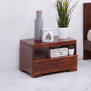 Penny Acacia Wood Bedside Table with Drawer | Bedroom Side Tables