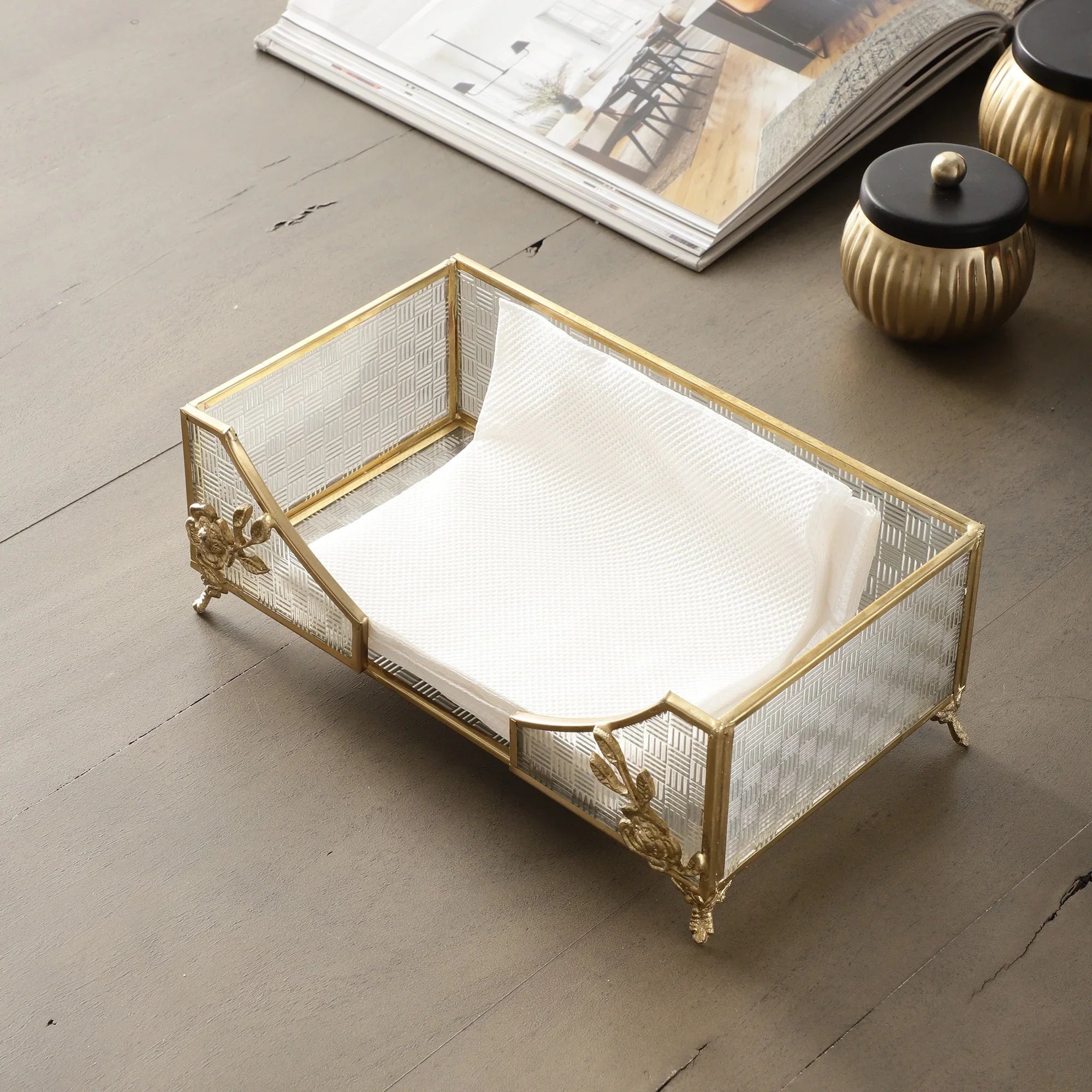 Citri Open Napkin Box & Storage Tray