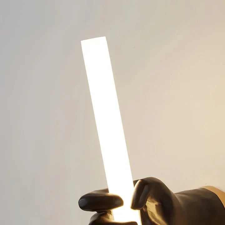 Modern Wall Light with Hand-Holding Tube Design – Creative LED Wall Lamp for Living Room