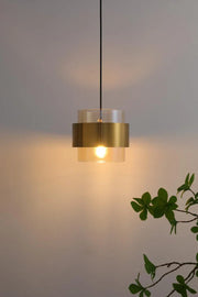Modern Glass Pendant Light Fixtures Brass Ceiling Hanging Light