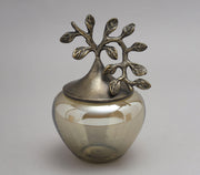 Antique Leaf Cotton Jar | Designer Home Decor Item