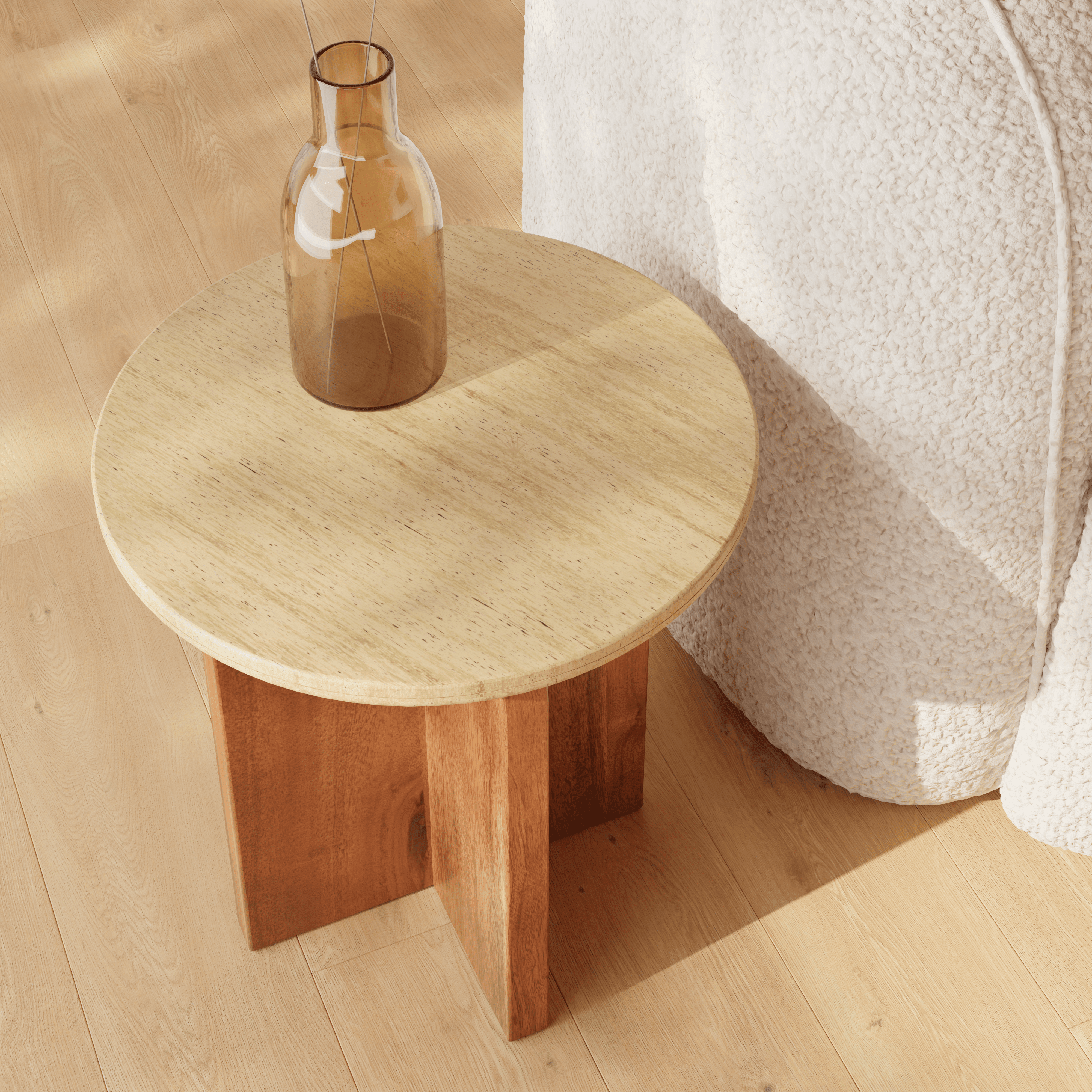 Rome Side Table/ End Table | Wooden Center Table for Living Room | Sofa Side Table