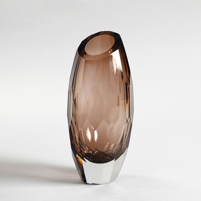 Quartz Hand-Cut Crystal Vase