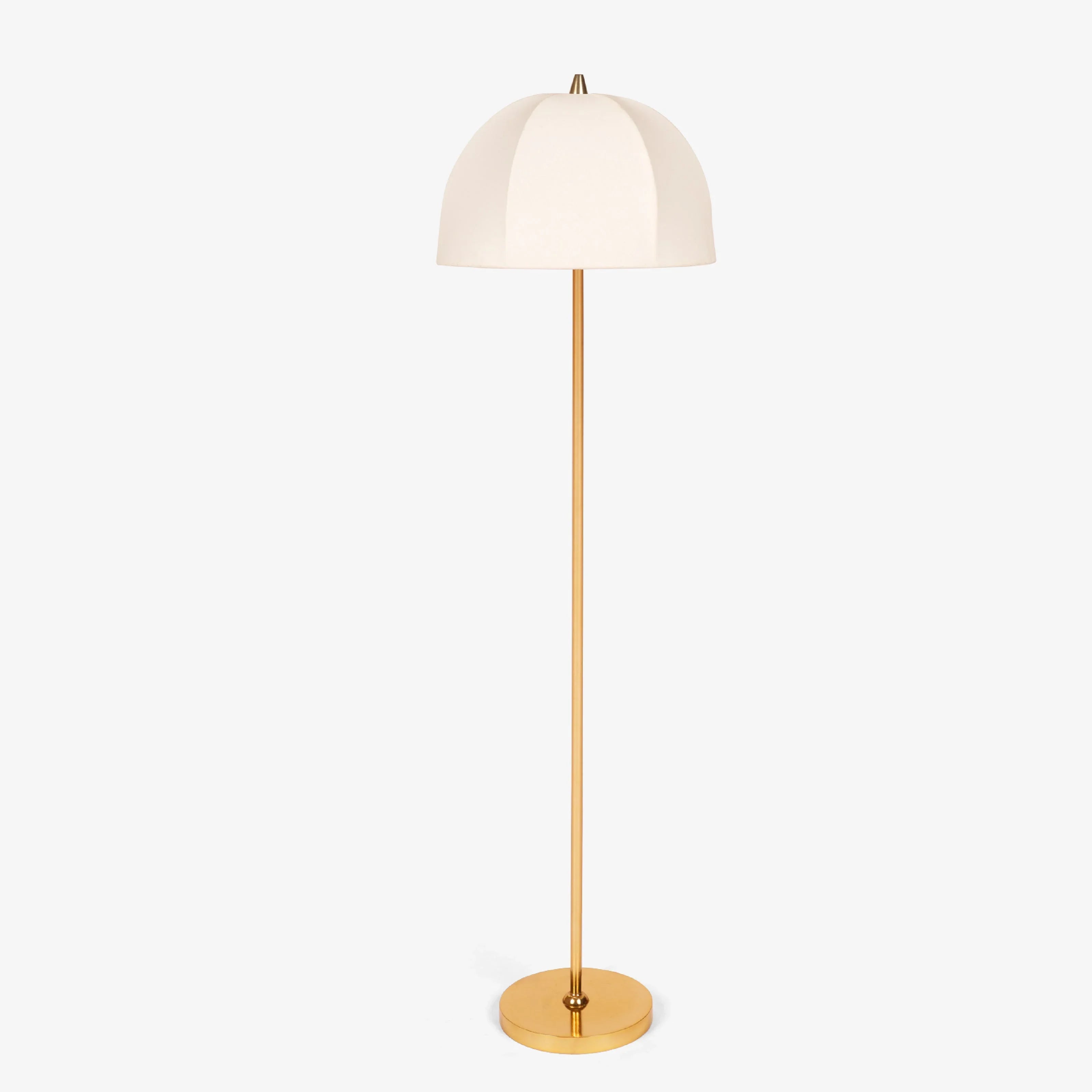 Ayra Floor Lamp | Brass Finish Minimalist Standing Lamp for Living Room & Bedroom