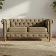 Multi Tweed 2 Seat Chesterfield