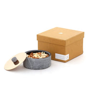 Yin Nut Bowl | Stainless Steel And Black Marble