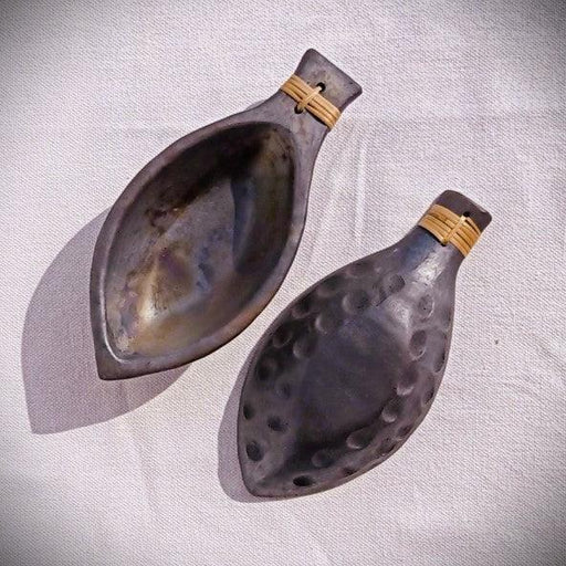 Buy Serving Bowl - Longpi Black Pottery Matsya Serving Bowl Set Of 2 by Terracotta By Sachii on IKIRU online store
