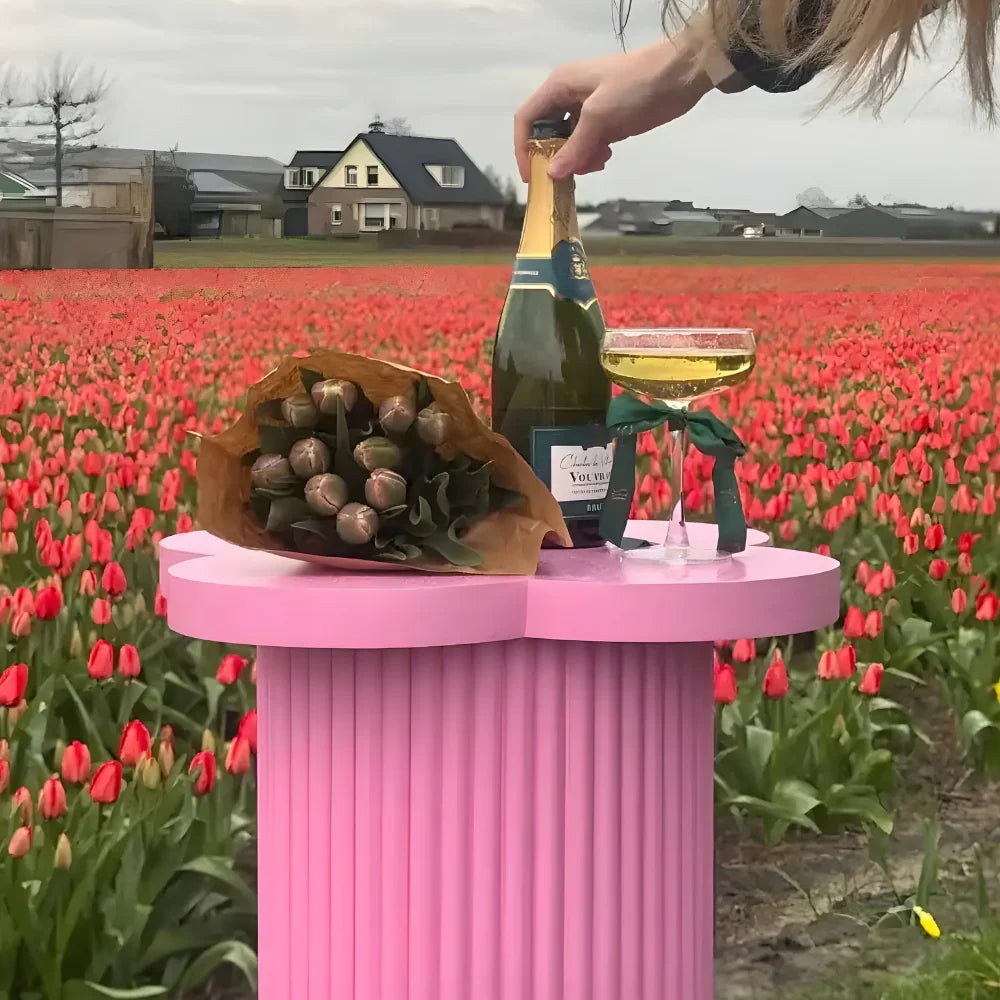 Elegant Design Coffee Table Child-Safe Montessori Activity Table for Kids (Pink)