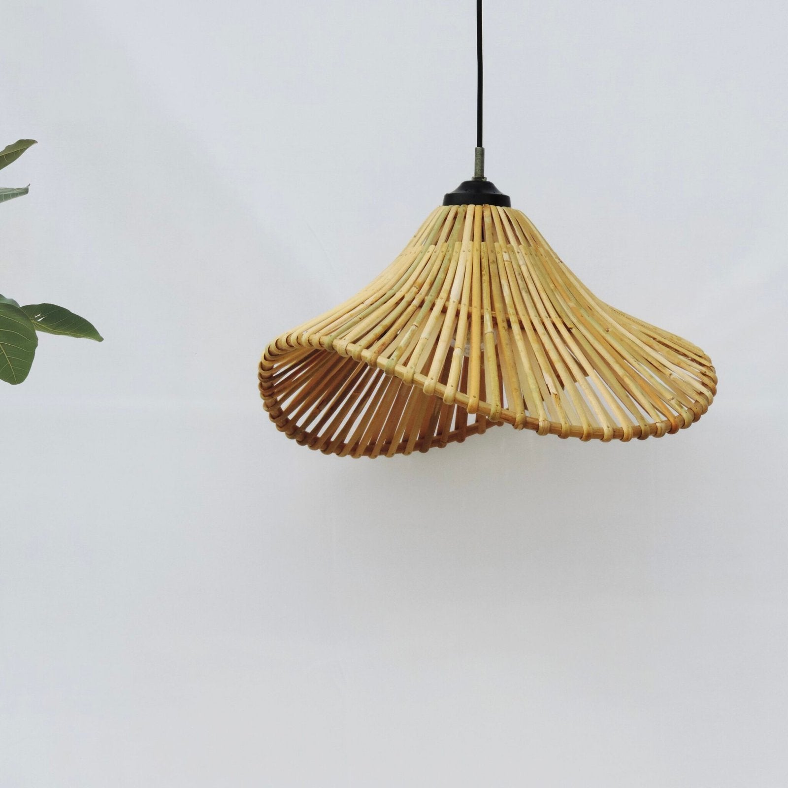 ALO Handwoven Rattan Pendant Lamp | Sculptural Ambient Ceiling Light Lamp