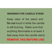 Bubble Metal Glass Candle Holder