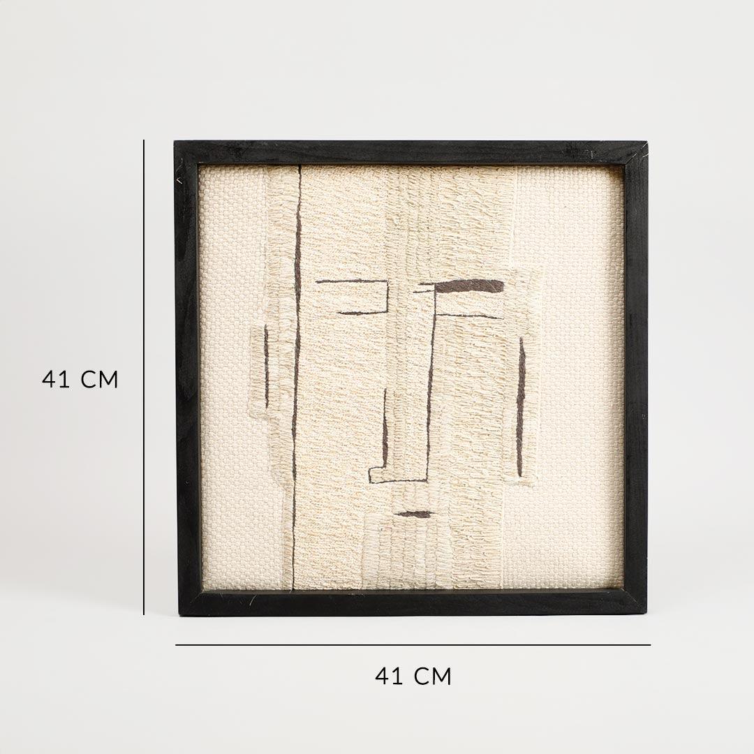Ezra Embroidered Square Wall Art