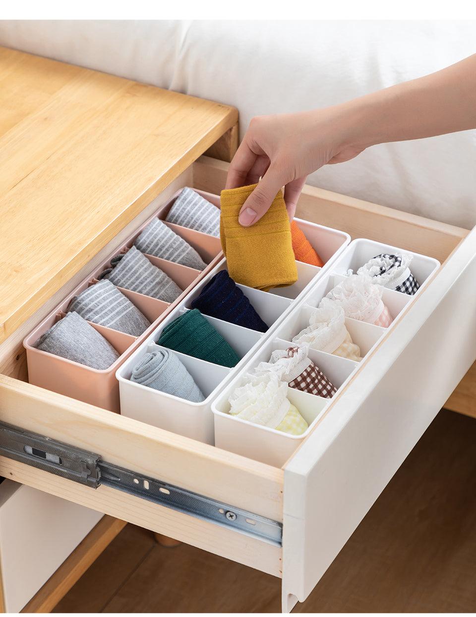 Small Storage Tray With Divider (Set of 3)