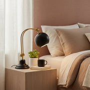 Globe Design Adjustable Table Lamp | Classic Designer Desk Lamp with Dual Adjustability