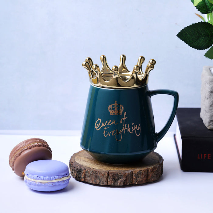 Queen of Everything Mug | Royalty Coffee Cup & Crown Tumbler